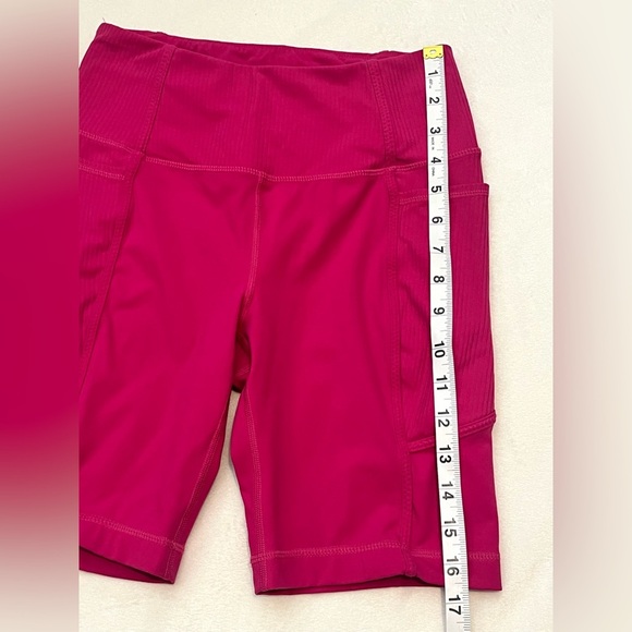 Mondetta Performance Luxury Women's Pink High-Waisted Biker Shorts XS - Picture 6 of 16